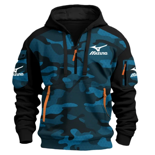 Mizuno Exclusive Logo Hoodie Half Zipper Golf QTGF210525A4MIZ - Blue