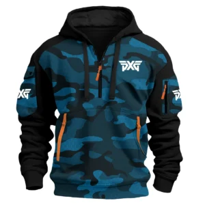 PXG Exclusive Logo Hoodie Half Zipper Golf QTGF210525A4PXG - Blue