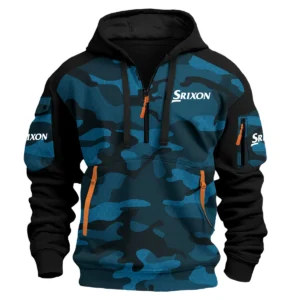 Srixon Exclusive Logo Hoodie Half Zipper Golf QTGF210525A4SR - Blue