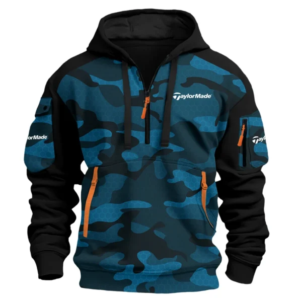TaylorMade Exclusive Logo Hoodie Half Zipper Golf QTGF210525A4TM - Blue