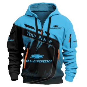 Chevrolet Silverado Ute Exclusive Logo Hoodie Half Zipper QTVA170625UTE01CS - Blue