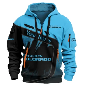 Holden Colorado Ute Exclusive Logo Hoodie Half Zipper QTVA170625UTE01HC - Blue