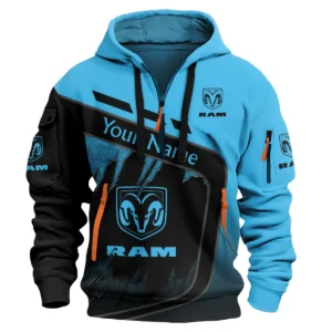 RAM Trucks Ute Exclusive Logo Hoodie Half Zipper QTVA170625UTE01RAM - Blue