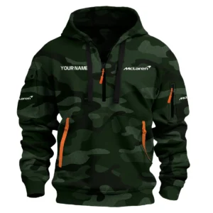 McLaren Exclusive Logo Hoodie Half Zipper Car QTCAR180605A1MCL - Dark Green