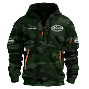 Pagani Exclusive Logo Hoodie Half Zipper Car QTCAR180605A1PAG - Dark Green