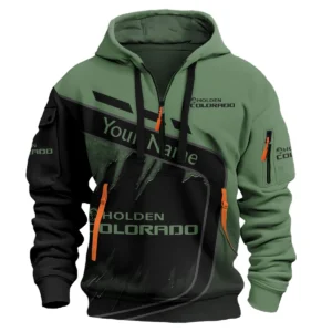 Holden Colorado Ute Exclusive Logo Hoodie Half Zipper QTVA170625UTE01HC - Green