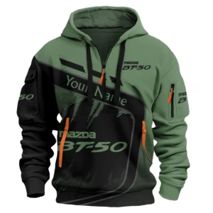 Mazda BT-50 Ute Exclusive Logo Hoodie Half Zipper QTVA170625UTE01MBT - Green
