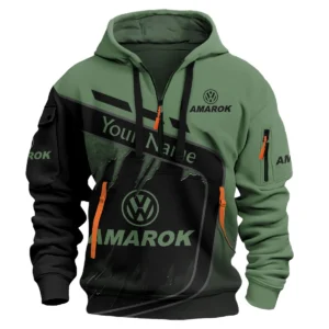 Volkswagen Amarok Ute Exclusive Logo Hoodie Half Zipper QTVA170625UTE01VA - Green