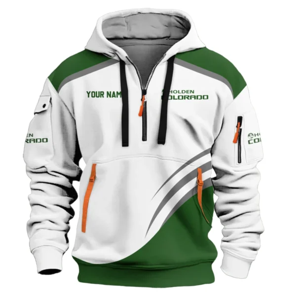 Holden Colorado Ute Exclusive Logo Hoodie Half Zipper QTVA190625UTE03HC - Green - Image 2