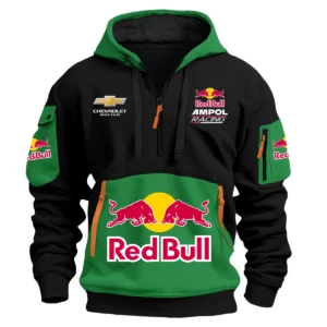 Red Bull Ampol Racing Team 2025 Supercars Championship Exclusive Logo Hoodie Half Zipper HOSPC120625A01RBHDF - Green