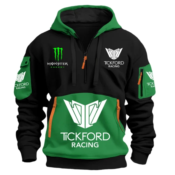 Monster Castrol Racing 2025 Supercars Championship Exclusive Logo Hoodie Half Zipper HOSPC120625A01TFHDF - Green