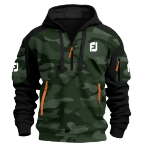 FootJoy Exclusive Logo Hoodie Half Zipper Golf QTGF210525A4FJ - Green