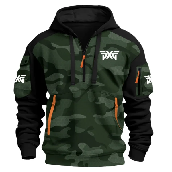 PXG Exclusive Logo Hoodie Half Zipper Golf QTGF210525A4PXG - Green