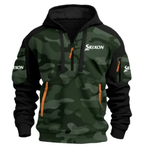 Srixon Exclusive Logo Hoodie Half Zipper Golf QTGF210525A4SR - Green