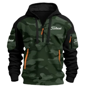 Titleist Exclusive Logo Hoodie Half Zipper Golf QTGF210525A4TL - Green