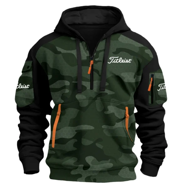 Titleist Exclusive Logo Hoodie Half Zipper Golf QTGF210525A4TL - Green