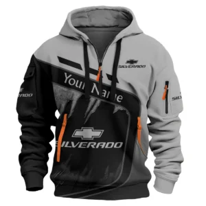 Chevrolet Silverado Ute Exclusive Logo Hoodie Half Zipper QTVA170625UTE01CS - Gray