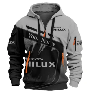 Toyota Hilux Ute Exclusive Logo Hoodie Half Zipper QTVA170625UTE01TH - Gray
