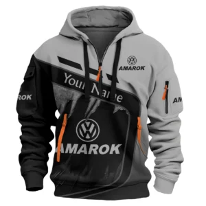 Volkswagen Amarok Ute Exclusive Logo Hoodie Half Zipper QTVA170625UTE01VA - Gray