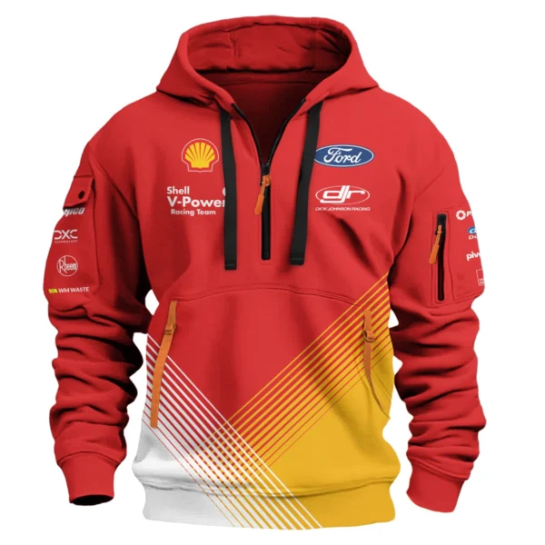 Shell V-Power Racing Team Exclusive Logo Hoodie Half Zipper HOSPC160605A01SHE-HDF - Image 2