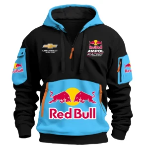 Red Bull Ampol Racing Team 2025 Supercars Championship Exclusive Logo Hoodie Half Zipper HOSPC120625A01RBHDF - Light Blue