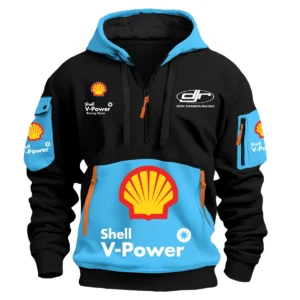 Dick Johnson Racing Team 2025 Supercars Championship Exclusive Logo Hoodie Half Zipper HOSPC120625A01SHEHDF - Light Blue