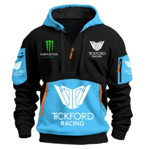 Monster Castrol Racing 2025 Supercars Championship Exclusive Logo Hoodie Half Zipper HOSPC120625A01TFHDF - Light Blue