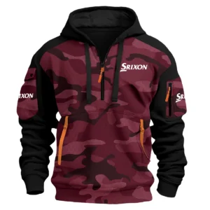 Srixon Exclusive Logo Hoodie Half Zipper Golf QTGF210525A4SR - Marron