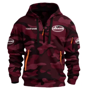 Pagani Exclusive Logo Hoodie Half Zipper Car QTCAR180605A1PAG - Maroon