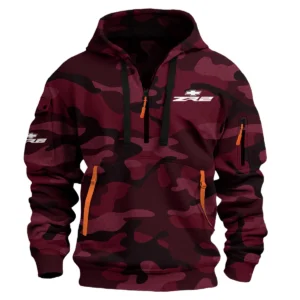 Chevrolet ZR2 Exclusive Logo Hoodie Half Zipper QTUT160525A1CZR2 - Maroon