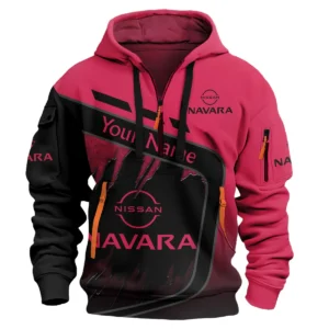 Nissan Navara Ute Exclusive Logo Hoodie Half Zipper QTVA170625UTE01NNA - Maroon