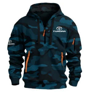 Toyota Tundra Exclusive Logo Hoodie Half Zipper QTUT160525A1TTU - Navy Blue