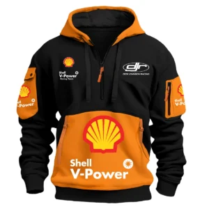 Dick Johnson Racing Team 2025 Supercars Championship Exclusive Logo Hoodie Half Zipper HOSPC120625A01SHEHDF - Orange