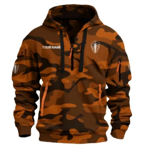 Koenigsegg Exclusive Logo Hoodie Half Zipper Car QTCAR180605A1KOE - Orange