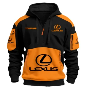 Lexus Car Exclusive Logo Hoodie Half Zipper QTCAR180605A2LEX - Orange