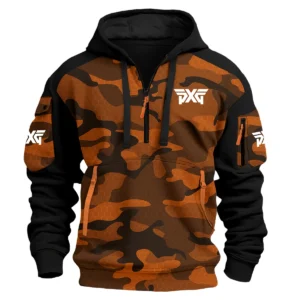PXG Exclusive Logo Hoodie Half Zipper Golf QTGF210525A4PXG - Orange