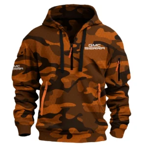 GMC Sierra Exclusive Logo Hoodie Half Zipper QTUT160525A1GMCS - Orange