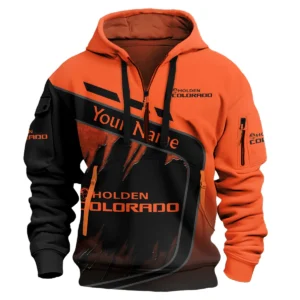 Holden Colorado Ute Exclusive Logo Hoodie Half Zipper QTVA170625UTE01HC - Orange