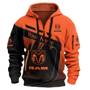 RAM Trucks Ute Exclusive Logo Hoodie Half Zipper QTVA170625UTE01RAM - Orange