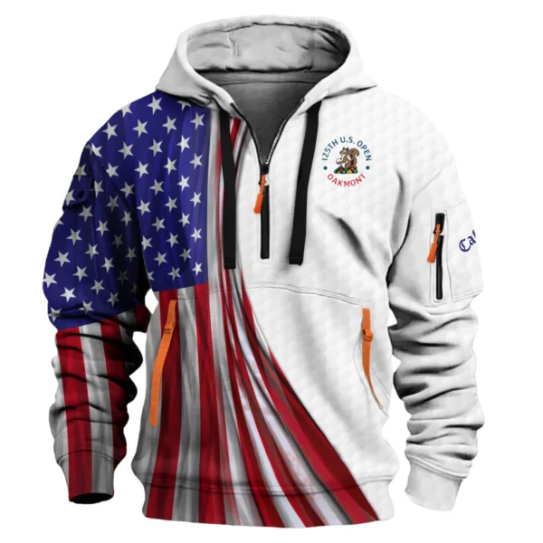 Callaway 125th U.S. Open Exclusive Logo Hoodie Half Zipper QTUSG110625A2CLW-HDF - Image 2