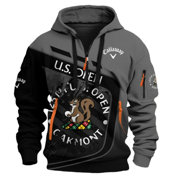 Callaway 125th U.S. Open Exclusive Logo Hoodie Half Zipper QTUSG110625A6CLW-HDF - Image 2