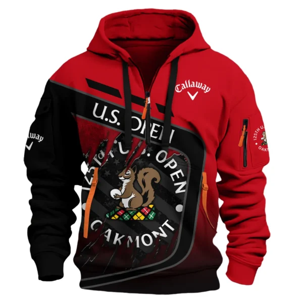 Callaway 125th U.S. Open Exclusive Logo Hoodie Half Zipper QTUSG110625A7CLW-HDF - Image 2