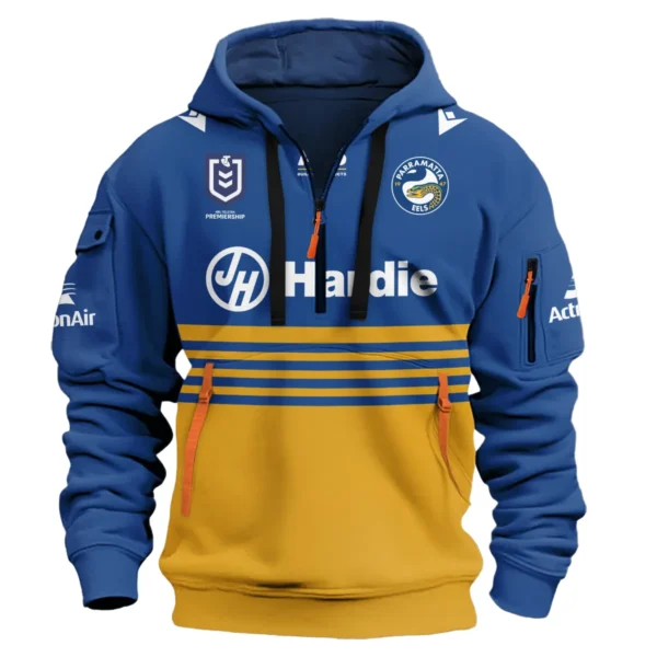 Parramatta Eels NRL Exclusive Logo Hoodie Half Zipper QTVA050625NRL01PAR-HDF - Image 2