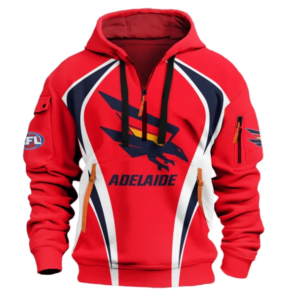 Adelaide Crows AFL Exclusive Logo Hoodie Half Zipper QTVA250625AFL03ADEL-HDF - Image 2