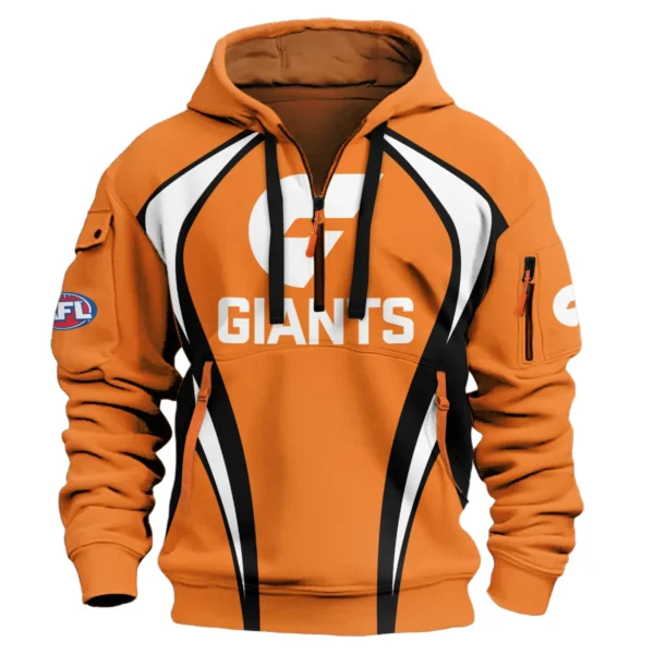 GWS Giants AFL Exclusive Logo Hoodie Half Zipper QTVA250625AFL03GWS-HDF - Image 2