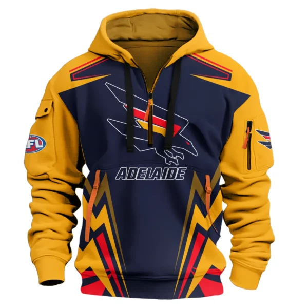 Adelaide Crows AFL Exclusive Logo Hoodie Half Zipper QTVA270625AFL04ADEL-HDF - Image 2