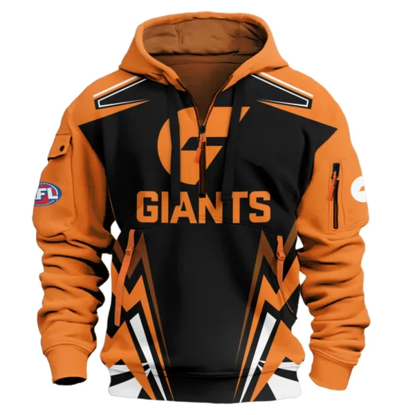 GWS Giants AFL Exclusive Logo Hoodie Half Zipper QTVA270625AFL04GWS-HDF - Image 2