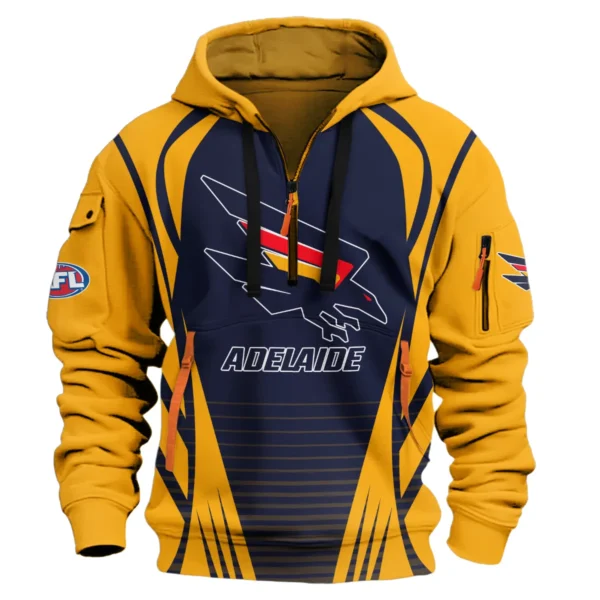 Adelaide Crows AFL Exclusive Logo Hoodie Half Zipper QTVA280625AFL05ADEL-HDF - Image 2