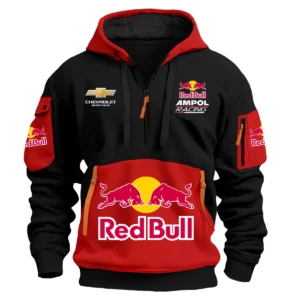 Red Bull Ampol Racing Team 2025 Supercars Championship Exclusive Logo Hoodie Half Zipper HOSPC120625A01RBHDF - Red