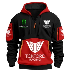 Monster Castrol Racing 2025 Supercars Championship Exclusive Logo Hoodie Half Zipper HOSPC120625A01TFHDF - Red